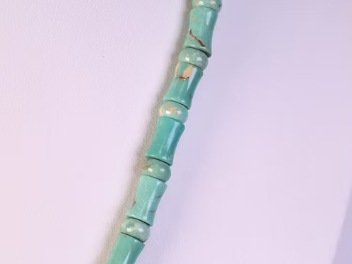 Turquoise Tube Bead Necklace