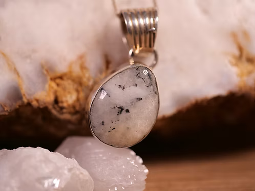 White Buffalo Pendant Necklace