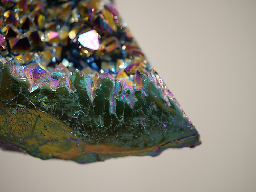 Titanium Druzy Quartz Moon