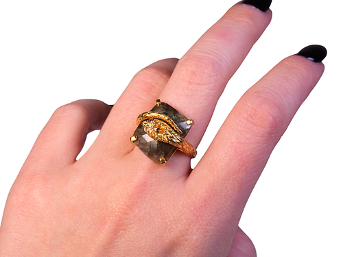 Labradorite Snake Ring