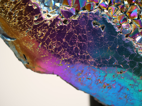 Titanium Druzy Quartz Moon