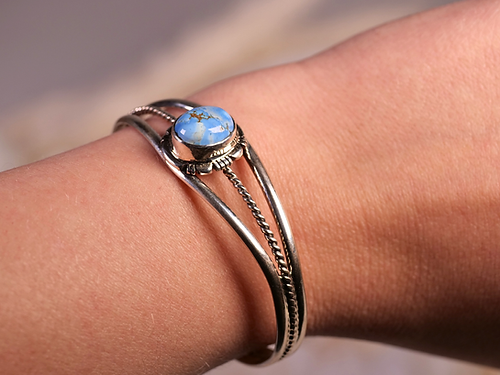 Golden Hill Turquoise Cuff Bracelet