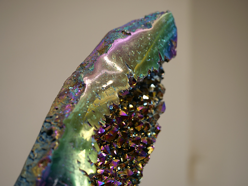 Titanium Druzy Quartz Moon