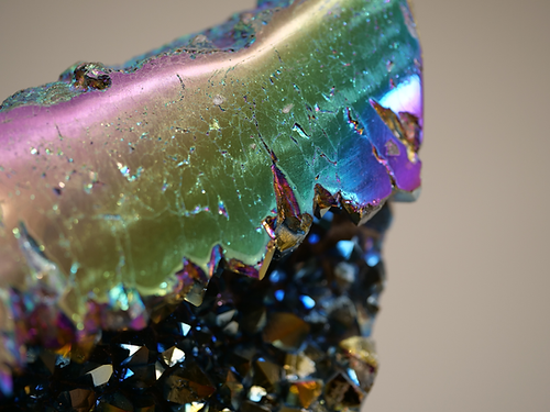 Titanium Druzy Quartz Moon