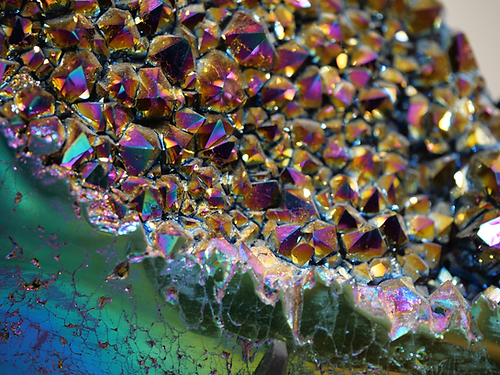 Titanium Druzy Quartz Moon