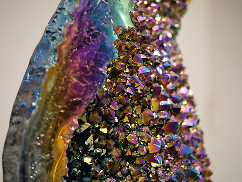 Titanium Druzy Quartz Moon