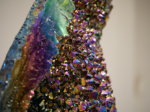 Titanium Druzy Quartz Moon