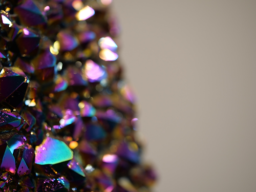 Titanium Druzy Quartz Moon