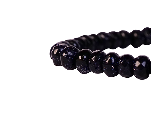 Blue Sandstone Stretch Bracelet