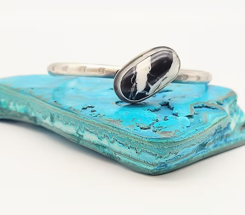 White Buffalo Solitaire Cuff