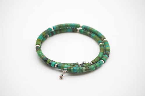Green Turquoise Wrap-Around Bracelet