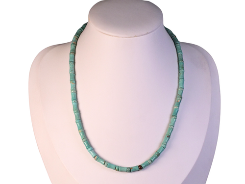 Turquoise Tube Bead Necklace