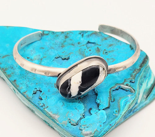 White Buffalo Solitaire Cuff